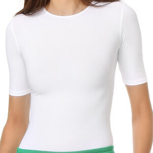 ALIX NYC Arden Thong Bodysuit in White